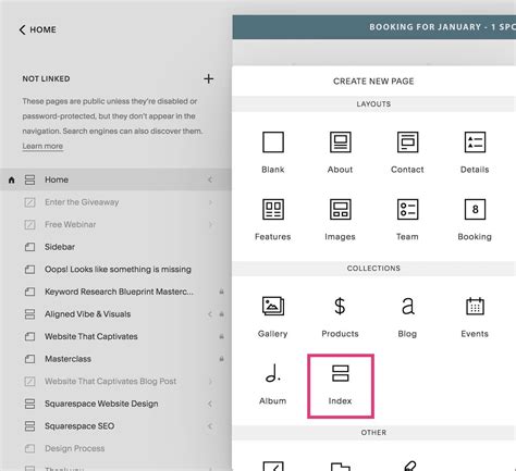 squarespace duplicate page